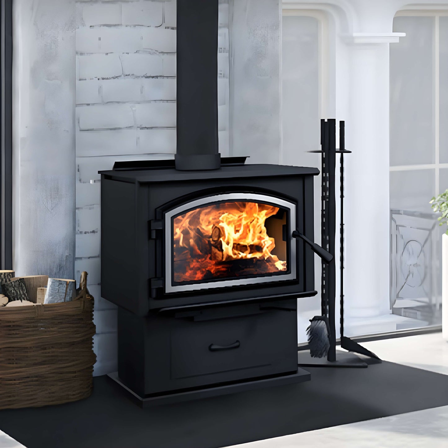 Empire Stove Gateway 1700 24" Freestanding Wood Burning Fireplace [WB17FS] (SAK29365)