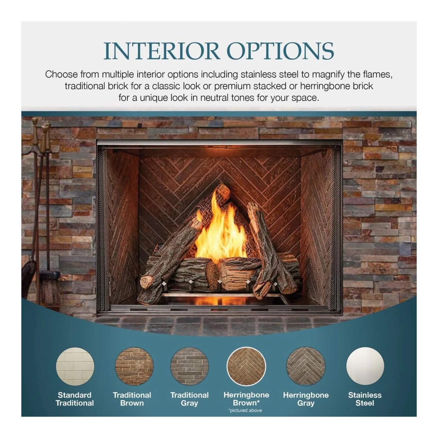 Majestic Courtyard 55K BTU 36" Traditional Outdoor Gas Fireplace (No Refractory) [ODCOUG-36NR] (SAK74218)