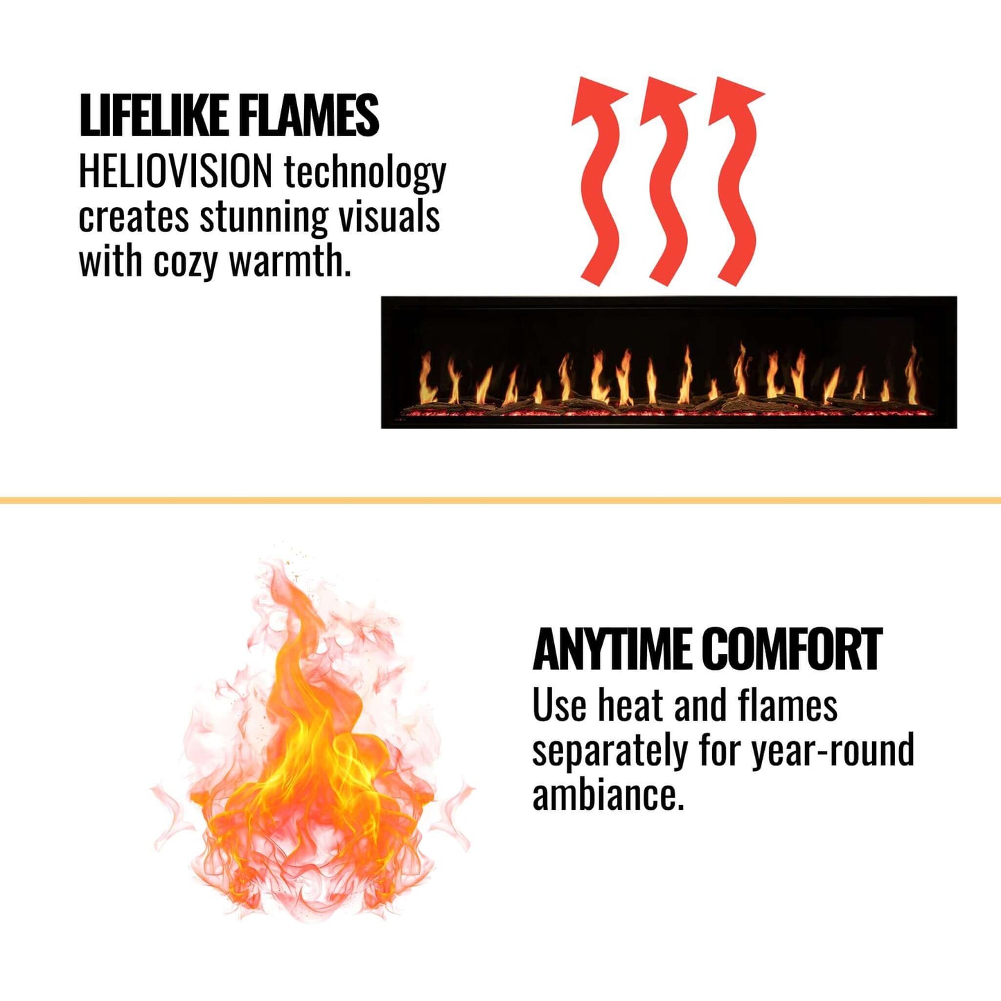 Modern Flames Orion Multi 76" Heliovision Built-In Electric Fireplace [OR76-MULTI] (SAK93726)